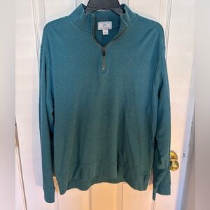 Southern Tide Skipjack Quarter Zip Sweater in Blue